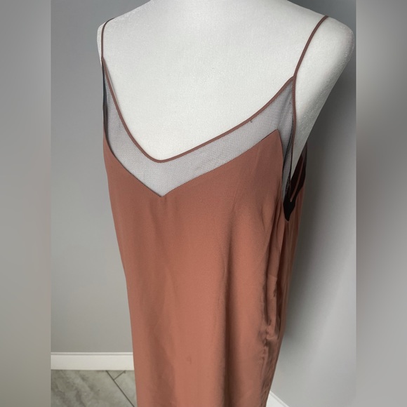 BABATON camisole slip dress with sheer upper size medium - Picture 3 of 8